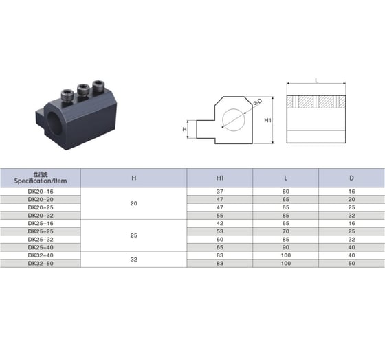 Токарный блок для сверла DK20-25 ACCKee ho00004