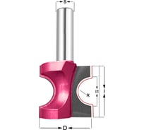 Фреза PROCUT бычий нос (катушка) R=6.35 D=25.4x22.2 H=12.7 S=8 330818P