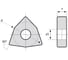Пластина твердосплавная токарная Debever Machining Solutions WNMA060408 CK10 WNMA060408CK10 4