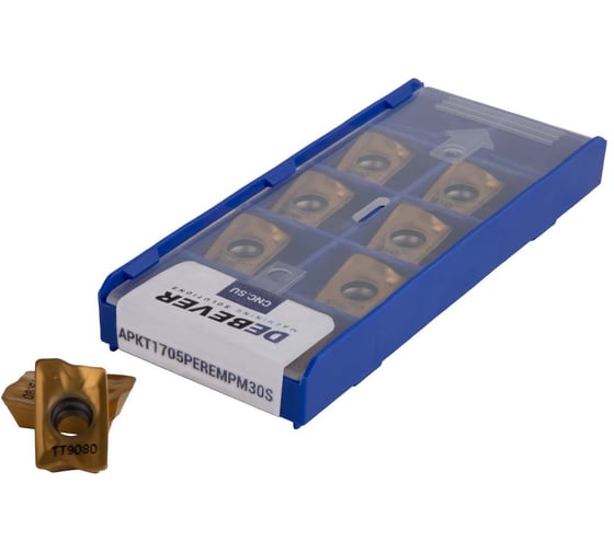 Пластина твердосплавная фрезерная Debever Machining Solutions APKT1705PER-EM PM30S APKT1705PEREMPM30S