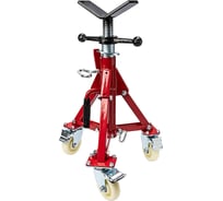 Низкая роликовая опора для труб 12 на складной треноге с колесиками без роликов Rotorica RT.1185170