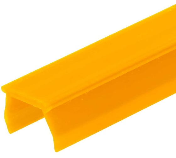Заглушка пазовая АЛТЕРВИА U-образная, для конструкционных профилей, паз 8, жёлтая A00807.1908x2 1
