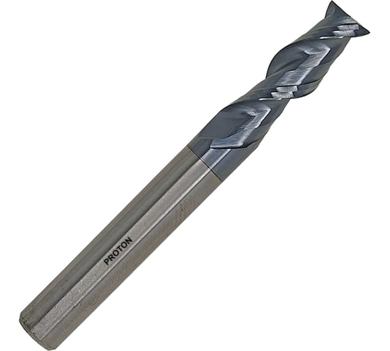 Фреза шпоночная PROTON ц/х, 6.0х15х50 мм, монолитная твердосплавная HRC 45, Z=2 Т0000021028 1