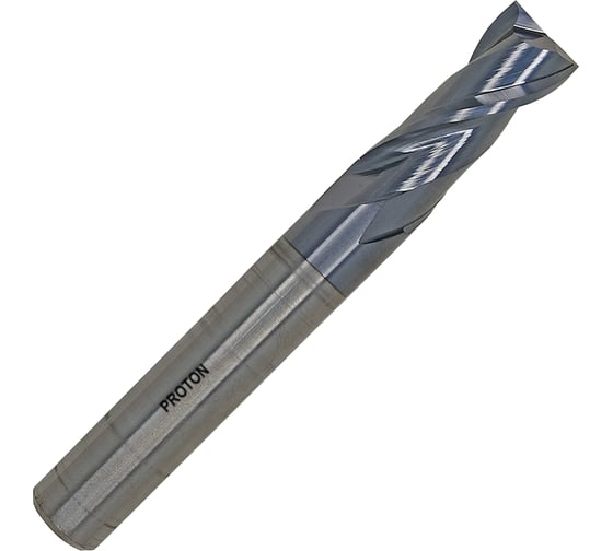 Фреза шпоночная PROTON ц/х, 10х25х75 мм, монолитная твердосплавная HRC 45, Z=2 Т0000025351 1