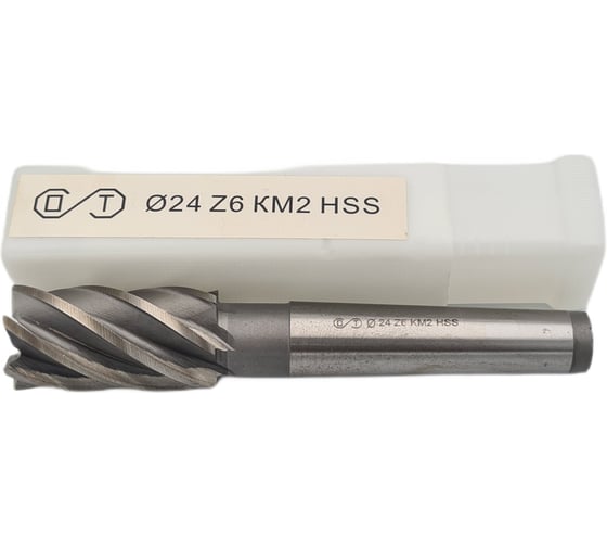 Фреза концевая ОТ к/хв, 24x45x130 мм, z-6, КМ2, HSS 00-00000196