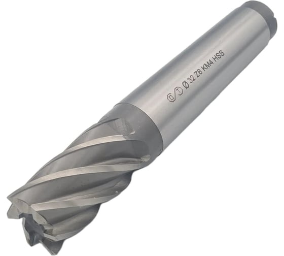 Фреза концевая ОТ к/хв, 32x53x178 мм, z-6, КМ4, HSS 00-00000487
