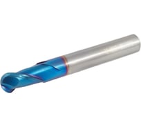 Фреза твердосплавная сферическая AHNO 6мм, L=50, l=12, хвостовик 6, Z2, угол 35 градусов, по закаленной стали BRHM-2B-R3.0 HRC65 ah02415