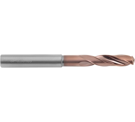 Сверло AHNO 6.5 мм, твердосплавное, 3D, с подводом СОЖ, SP-X801030650, VHM, по стали, чугуну, нерж. и жаропроч.стали ah00207 1