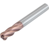 Фреза твердосплавная радиусная AHNO 12мм, L=75, l=30, хв=12, Z4, 35 градусов, по стали, нерж., чугуну, с радиусной фаской BRGM-4R-D12.0R3.0 ah02243