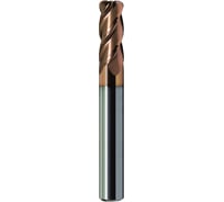 Фреза спиральная четырехзаходная с радиусом R0.5 (16х45х100 мм; ц/х) DJTOL AA EPY4LX16 R0.5