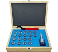 Патрон цанговый TORNERI КМ2 с набором цанг ЕR 25 из 18 шт. (1-16) Т022657