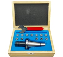 Патрон цанговый TORNERI 7:24 NT40 с набором цанг ЕR 16 из 12 шт. (1-10) Т022651