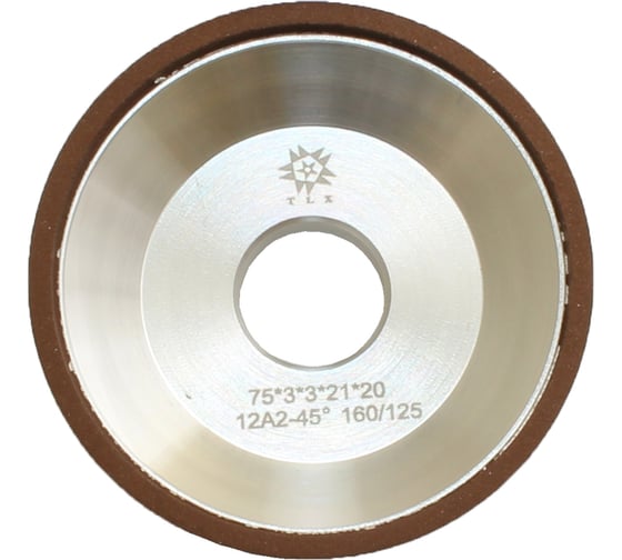 Круг алмазный TLX 12А2-45град., 75x3х3x21x20, SSD-2АС4, 160/125, 100 В2-01 9,0 карат 74998 1