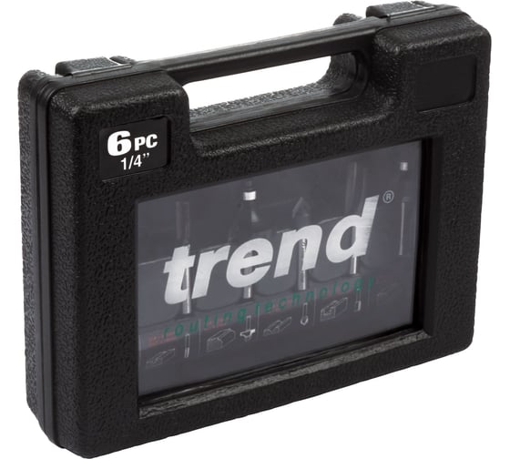 Набор из 6 фрез (хвостовик 6,35 мм) по дереву TREND SET/SS11X1/4TC