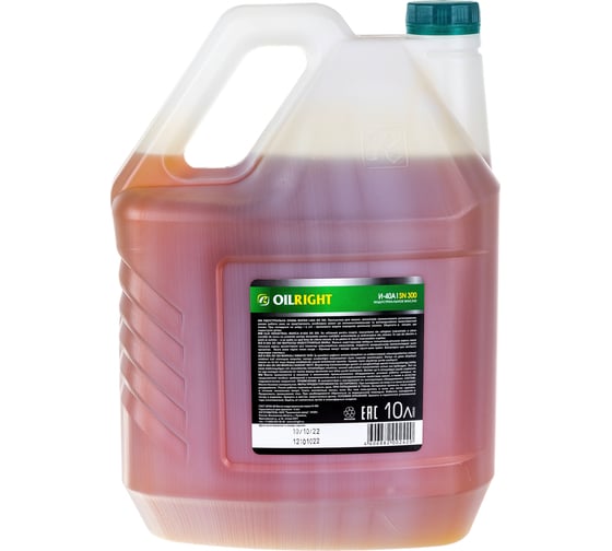 Масло веретенное И-40 А 10 л OILRIGHT 2595