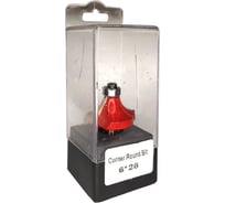 Фреза по дереву радиусная концевая Sinica 6х28, посадочный диаметр 6мм 100036