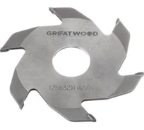 Фреза пазовая напайная Greatwood HW 125 32 4 z6 фрезер TL20279