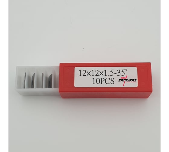 Нож твердосплавный универсальный RED SAMURAI TS 12x12x1,5 (T04F) (10шт.) TPRS0001304 1