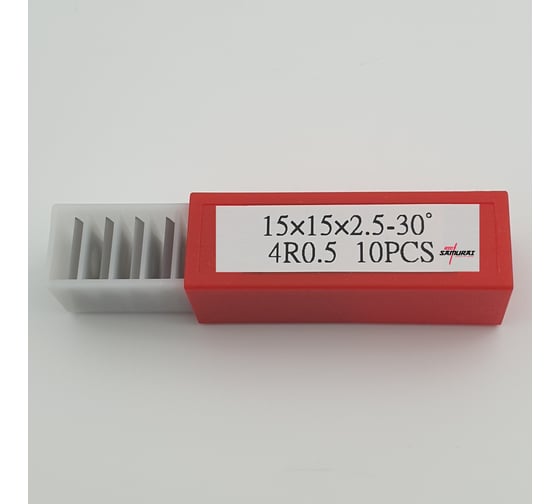 Нож твердосплавный универсальный RED SAMURAI TS 15x15x2,5 R0,5 30 град. (10 шт.) TPRS0001509 1