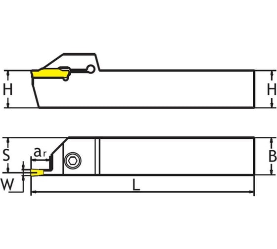 Резец/державка отрезной MGEHL2525-4 SANT 4603312182776