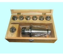 Патрон цанговый с хвостовиком CNIC 7:24-30 исп.1 с набором цанг ER40 из 7шт 6-25мм 74693