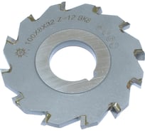 Фреза дисковая TLX 3-х сторонняя 100x8х32, Z=12 ВК8 с разнонаправл.зубьями 75061