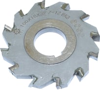 Фреза дисковая TLX 3-х сторонняя 100x10x32, Z=12 ВК8 с разнонаправл.зубьями 75062