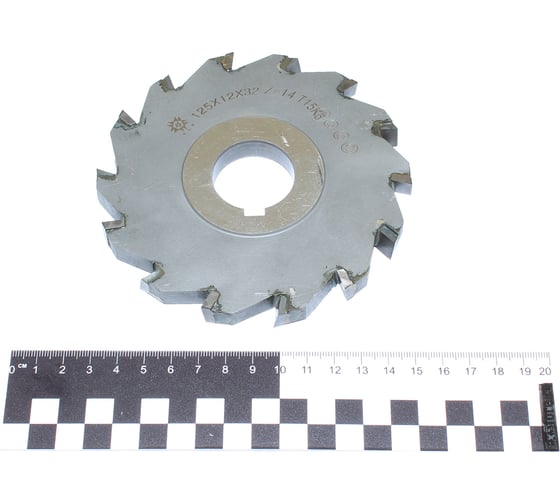 Фреза дисковая TLX 3-х сторонняя 125x12x32, Z=14 Т15К6 с разнонаправл.зубьями 75072