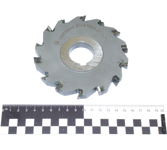 Фреза дисковая TLX 3-х сторонняя 125x12x32, Z=14 Т5К10 с разнонаправл.зубьями 75083
