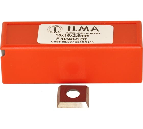 Нож сменный квадратный твердосплавный ILMA 15x15x2,5 стандарт 30º R=150 HW 08.90.1525RR150 1