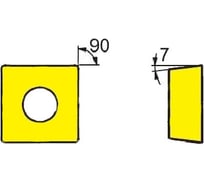 Токарная пластина ZCC-CT SCMT09T304-EF YBG205(10pcs) ZCC 41491