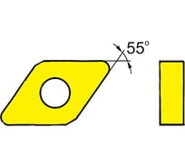 Токарная пластина ZCC-CT DNMG150608-SNR YBG105(10pcs) ZCC 39795