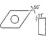 Токарная пластина ZCC-CT DPGT070204-SF YNG151(10pcs) ZCC 41848 1