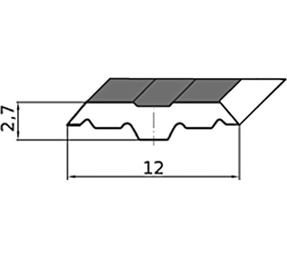Нож строгальный ILMA HSS CENTROFIX OV SYSTEM 650x12x2,70 HCFOV650