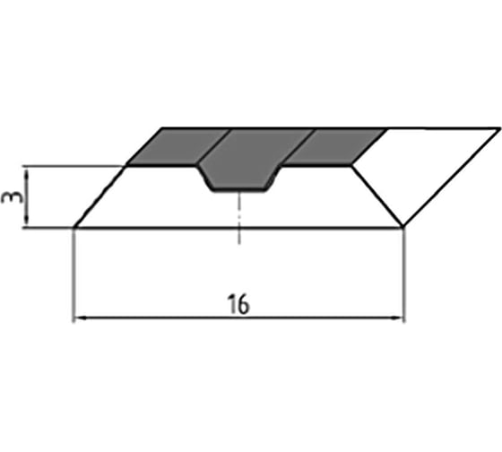 Строгальный нож ILMA HSS CENTROLOCK OV SYSTEM 270x16x3,0 HCLOV270