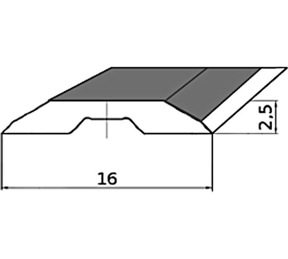 Нож строгальный ILMA 630x16x2,5 HSS SINUS SYSTEM HSN630