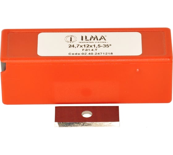 Нож сменный твердосплавный ILMA 24,7x12x1,5 стандарт HW 35º Z=2 NR 02.40.2471215 1
