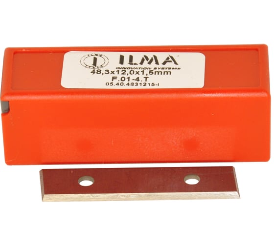 Нож сменный твердосплавный ILMA 48.3x12x1,5 со скосом HW 35º Z=4 NR 05.40.4831215-I 1
