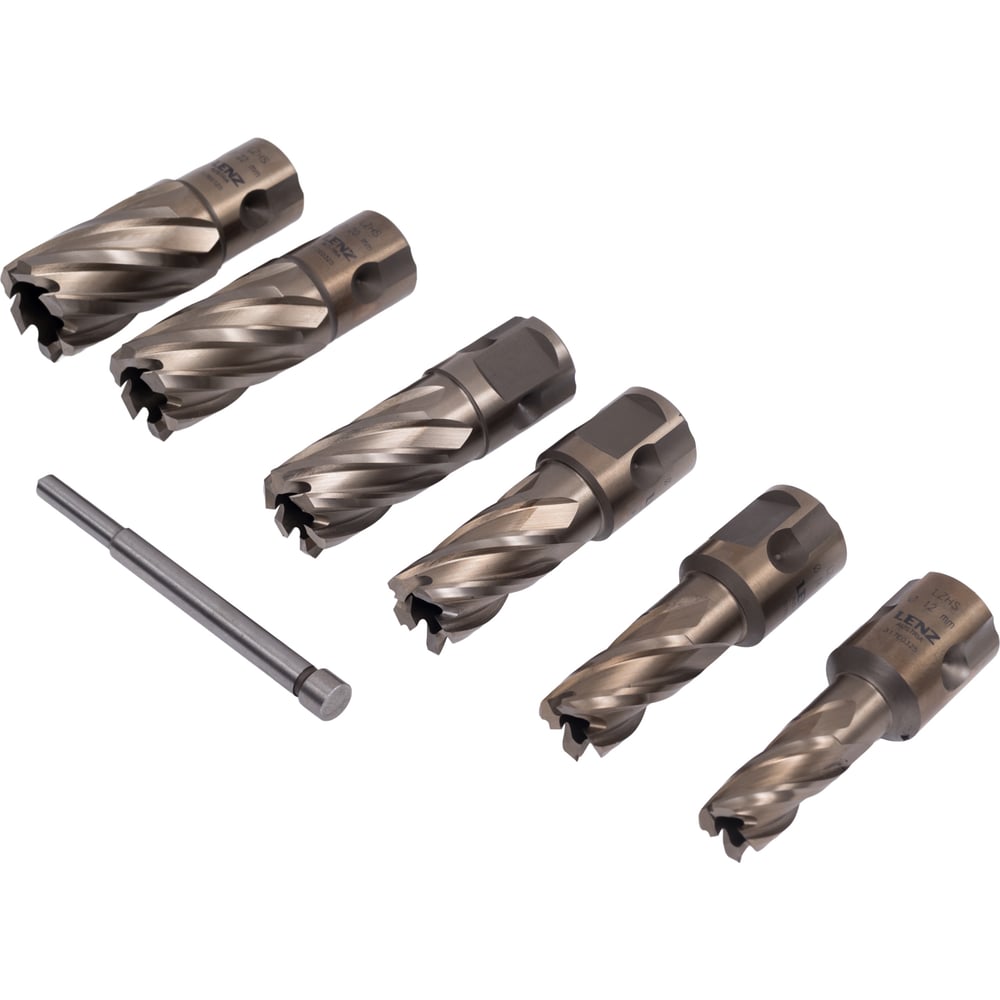 ※専用※ Набор корончатых сверл LENZ Ø12-22 мм, 6 шт., арт. LZHS-001
