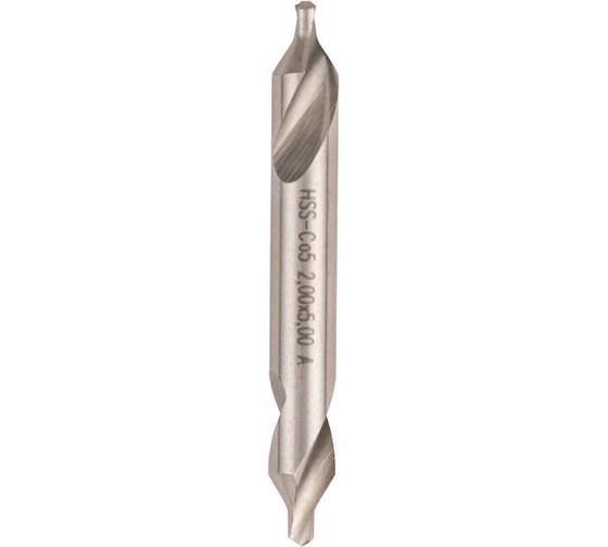 Сверло центровочное NORGAU 2,0 мм, HSS-E, форма A, 60 010459200