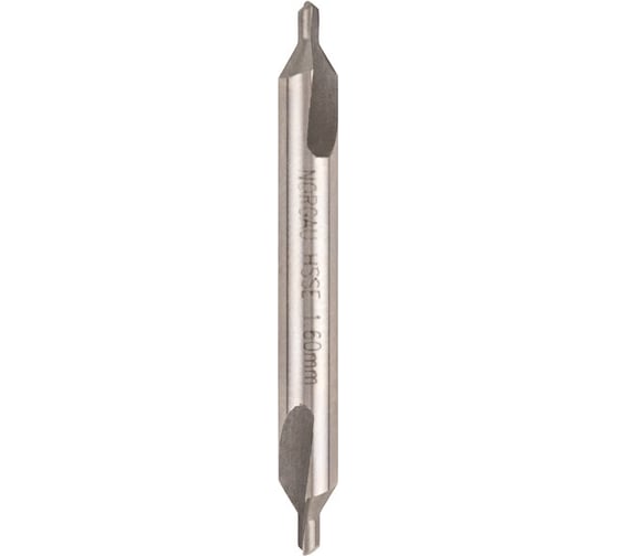 Сверло центровочное NORGAU 1,6 мм, HSS-E, форма A, 60 010459160