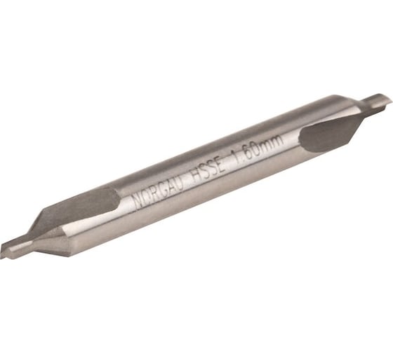Сверло центровочное NORGAU 1,6 мм, HSS-E, форма A, 60 010459160