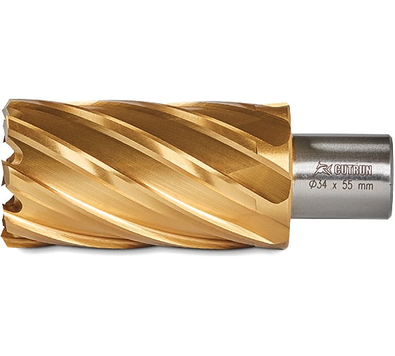 Сверло корончатое Cutrun 34x55 GOLD HWG55L-34