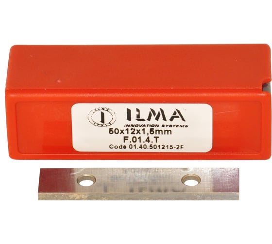 Нож сменный твердосплавный ILMA 50x12x1,5 стандарт HW, 35º, Z=2 NR, упаковка 10шт 01.40.501215-2F-10 1