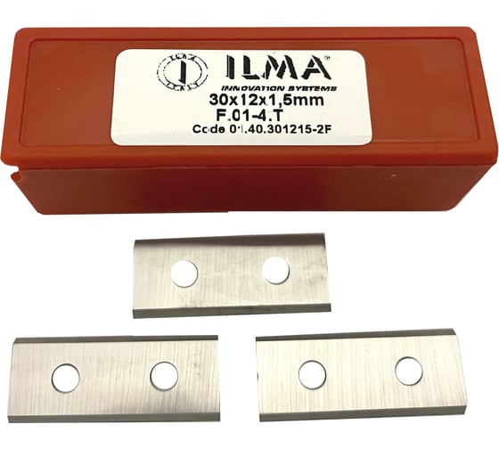 Нож сменный твердосплавный ILMA 30x12x1,5 стандарт HW, 35º, Z=2 NR, упаковка 10шт 01.40.301215-2F-10 1