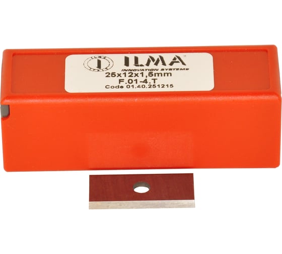 Нож сменный твердосплавный ILMA 25x12x1,5 стандарт HW, 35º, Z=2 NR, упаковка 10шт 01.40.251215-10 1