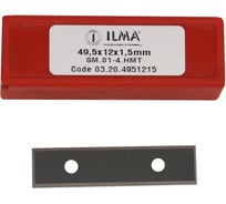 Нож сменный твердосплавный ILMA 49,5x12x1,5 поворотный Micro grain HW Z=4 03.20.4951215