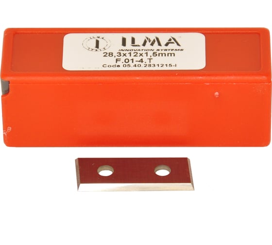 Нож сменный твердосплавный ILMA 28,3x12x1,5 со скосом HW 35º Z=4 NR (упаковка 10шт) 05.40.2831215-I-10 1