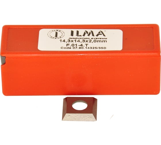 Нож сменный квадратный твердосплавный ILMA HW 14,3x14,3x2,5 D=6,2/35 (упаковка 10шт) 07.90.14325/35D-10 1