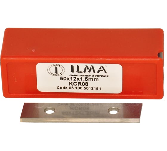 Нож сменный твердосплавный ILMA 50x12x1,5 со скосом LH, 35º, Z=4 UMG04 (упаковка 10шт) 05.100.501215-L.Z4-10